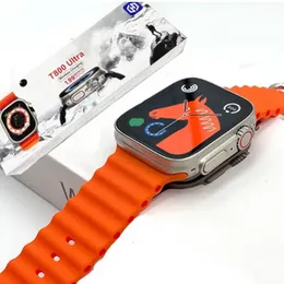 Smart Watch T900 Ultra 49mm Big 2.09 inch 2023 Smart watch Series 8 Reloj inteligence Heart rate BT Call T900 Ultra Smart watch Orange Color