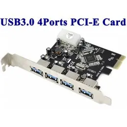 PCI Express (PCI-E) 4 Ports USB 3.0 Expansion Card 5Gbps PCI E to USB 3.0 Card