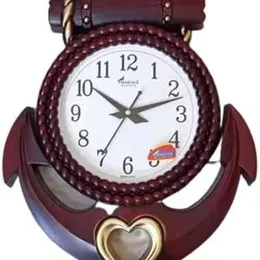 Siddharth Wall Clock Wood Colour 9-inch Children Room Wall Clock Living Room Round Silent Clock Bedroom Simple Pointer Wall Clock Material Plastic