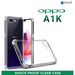 Luxury Shockproof Transparent ThickBallon Bumper Case For OPPO A1K Crystal Transparent Premium Quality Shockproof Protective Phone ShellOPPO A1K Soft
