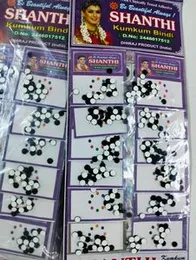 Shanthi Black Sticker Kumkum Bindi 12 Packets