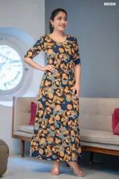 Viscouse material full frock, Casual Viscose Wear, Breathable Fabric Dress, Women’s Viscose Outfit