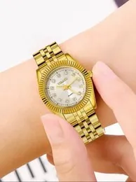 ROLEX Ladies Fashion Gold,silver, Two tone Steel Band Women Quartz Watch