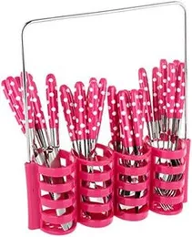 Stainless Steel Cutlery Set Contain 6 PCs Each Foak, Tea Spoon, Butter Knife and Big 24 PCs