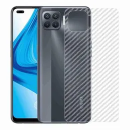 Clear Slim Carbon fibre Phone Transparent protective Mobile Back Sticker For Oppo F17 PRO