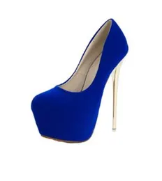Waterproof Blue High Heels