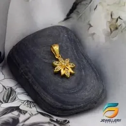 Gold Plated Floral Design Small New Flower Pendant Fashion and Stylish Design For Ladies.