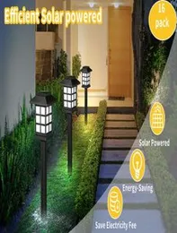 6 Pcs LED Garden Solar Light Outdoor Waterproof Ground Lamp Color-Changing Landscape Lawn Light Solar LED for Garden Decoration Path