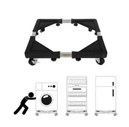 Multi-Functional Movable Base – Adjustable Trolley Stand for Washing Machine Refrigerator and Heavy Appliances with Lockable Wheels