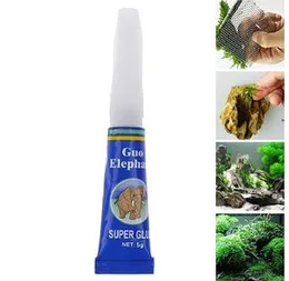 Guo Elephant Aquarium Fish Tank Glue 5g Water plant Waterproof Super Elephant Glue Adhesive Special Formula for Aquascaping Aquarium and Terrarium Nee