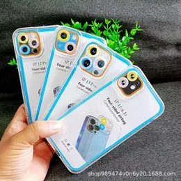 Mobile Phone Shell Fine Hole Straight Edge Transparent Angel Eye TPU Material Protective Cover