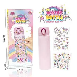 Kids DIY 500ml Stainless Steel Water Bottle (0313) (0314)