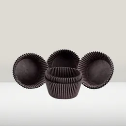 100pcs Black Cupcake Baking Liners 9cm for Muffins & Cakes Durable and Premium Baking Cups