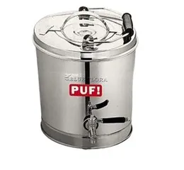 BLUE FLORA Large Tea Pot – 15L Stainless Steel, 26 Gauge