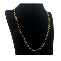 Gold-Plated Chain for Women Short Link Pendants Jewelry