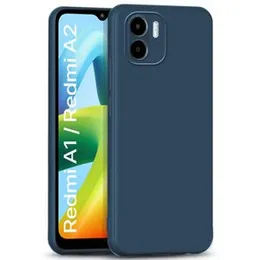 Soft Silicone velvet case for Redmi A1 (Blue)