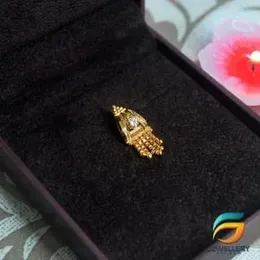 Gold Plated Beautiful Small Praveena Pendant Stylish Design For Ladies.