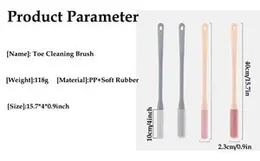 2pcs Silicon toe cleaning brush