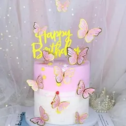 Butterfly Cake Toppers Cartoon Cake Topper Plastic Cake Topper Theme Top