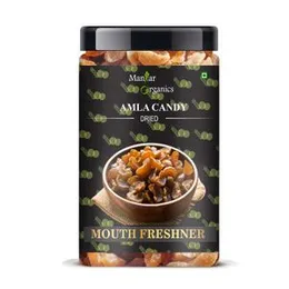 ManHar Organics Dried Amla Candy Jar 500gm - Dry Indian Gooseberry Fruit Mouth Freshener |Sweet and Sour | Rich in Vit C | After Meal Digestive