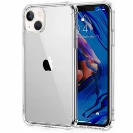 Luxury Shockproof Transparent ThickBallon Bumper Case For iPhone 14 Plus Crystal Transparent Premium Quality Shockproof Protective Phone Shell 14 Plus