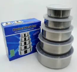 Protect fresh box 5pc SS reusable container lunch box.