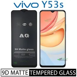 Vivo Y53s Stylish Full Cover Matte Texture MTB tempered Glass Protector Frosted Glass for Vivo Y53s