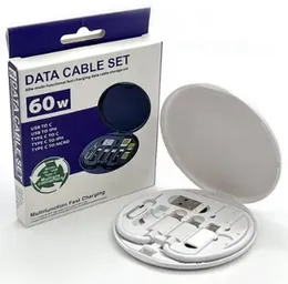 Data cable set 60W all in 1 multipurpose usb cable set
