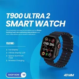 T900 Ultra 2 Smart Watch – 2.19" IPS Touchscreen, IP67 Waterproof & Wireless Charging
