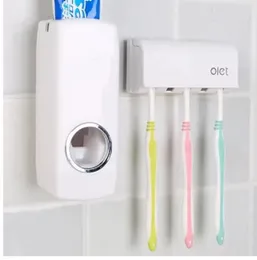 Touch Me & Use Me Automatic One-Touch Toothpaste Dispenser With FREE Brush Holder