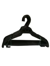 Black Heavy Plastic Hangers (set of 48 pcs pack clothes hangers)