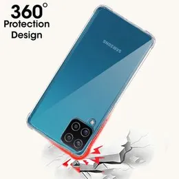 Samsung Galaxy A12 Transparent Shockproof ThickBallon Case - Clear TPU Bumper Case For Galaxy A12 Back Cover Premium Quality Anti Shock Airbag Phone C