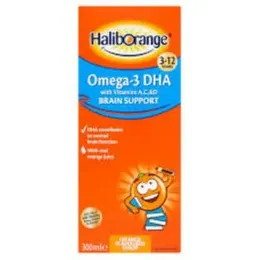 Haliborange Omega-3 DHA with Vitamin A, C & D Syrup 300ml 3-12 years.