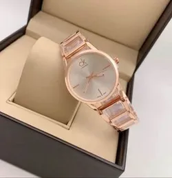 New fashion Ladies rose gold white Dial, rose - Gold Steel Strap Watch For Women