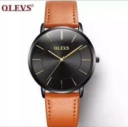 New Luxury Fashionable Design Leather Band Quartz Analog Wrist Watch For Men Gents Boys