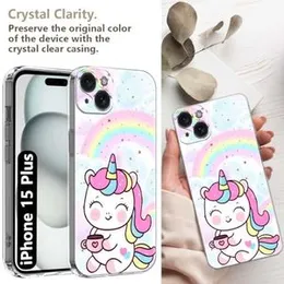 Fashionury Back Cover for Apple iPhone 15 Plus Designer | Printed|Transparent |Flexible| Silicon -D1054 (FROM INDIA FAAZ)