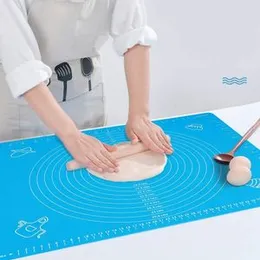 40x50cm Silicone Baking Sheet - Stretchable Cooking Mat Plate Sheet For Kitchen Roti Chapati Cake - Fondant Rolling Mat - Non Stick Silicon Roti Measu
