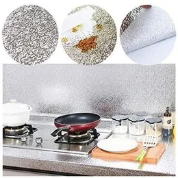Heat-Resistant Aluminum Foil Kitchen Wall Sticker 3M x 60cm