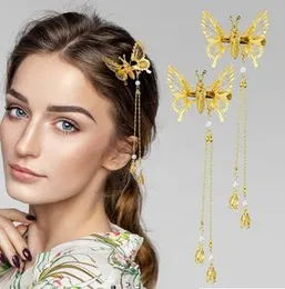 4pcs Butterfly Hair Clips, Metal Moving Wings Butterfly Hair Clips Hair Accessories for Women Girls