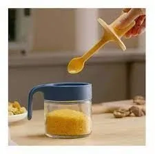spice bottle adjustable spoon 3pc seasoning storage container