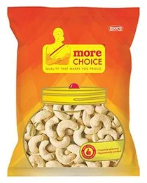 More Dry Fruits - Superior Cashew Whole 320, 500g Pouch [Package Might Differ]