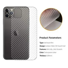 Carbon Fibre back sticker For iPhone 11 Pro