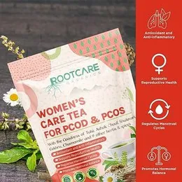 Rootcare Organics Women's Health Care Ayurvedic Herbal Tea|For Pod & Pcos|100% Pure Natural Herbs|Tulsi Ashok Chaal Shatavari Gokhru Chamomile And