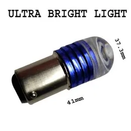 A4S AUTOMOTIVE & ACCESSORIES 2pcs Back Light, Brake Light, Tail Light LED Parking Light for Universal All Bike (Blue)