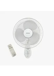 Havells Platina Wall Fan 400mm with Remote – 50W Powerful Air Delivery (White)
