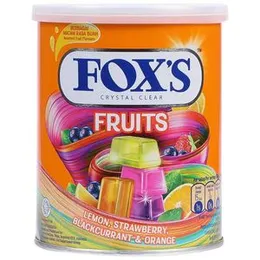 Fox'S Crystal Clear Fruits Flavored Candy - 180g