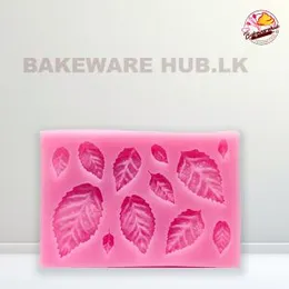 Leaf Silicone Mould – A-13 | 9.5cm × 6cm | Decorative Fondant Tray | Flexible & Reusable