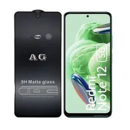Redmi Note 12 Stylish Full Cover Matte Texture High Quality  MTB tempered Glass Protector Frosted Glass for Redmi Note 12