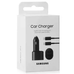 SAMSUNG CAR CHARGER SUPER FAST CHARGING DUAL PORT 45w & 15w