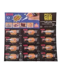 PEUL Super Glue 12 Pcs Instant Strong Quick Dry Adhesive For DIY Metal Glass Plastics Rubber Wood Metal Leather